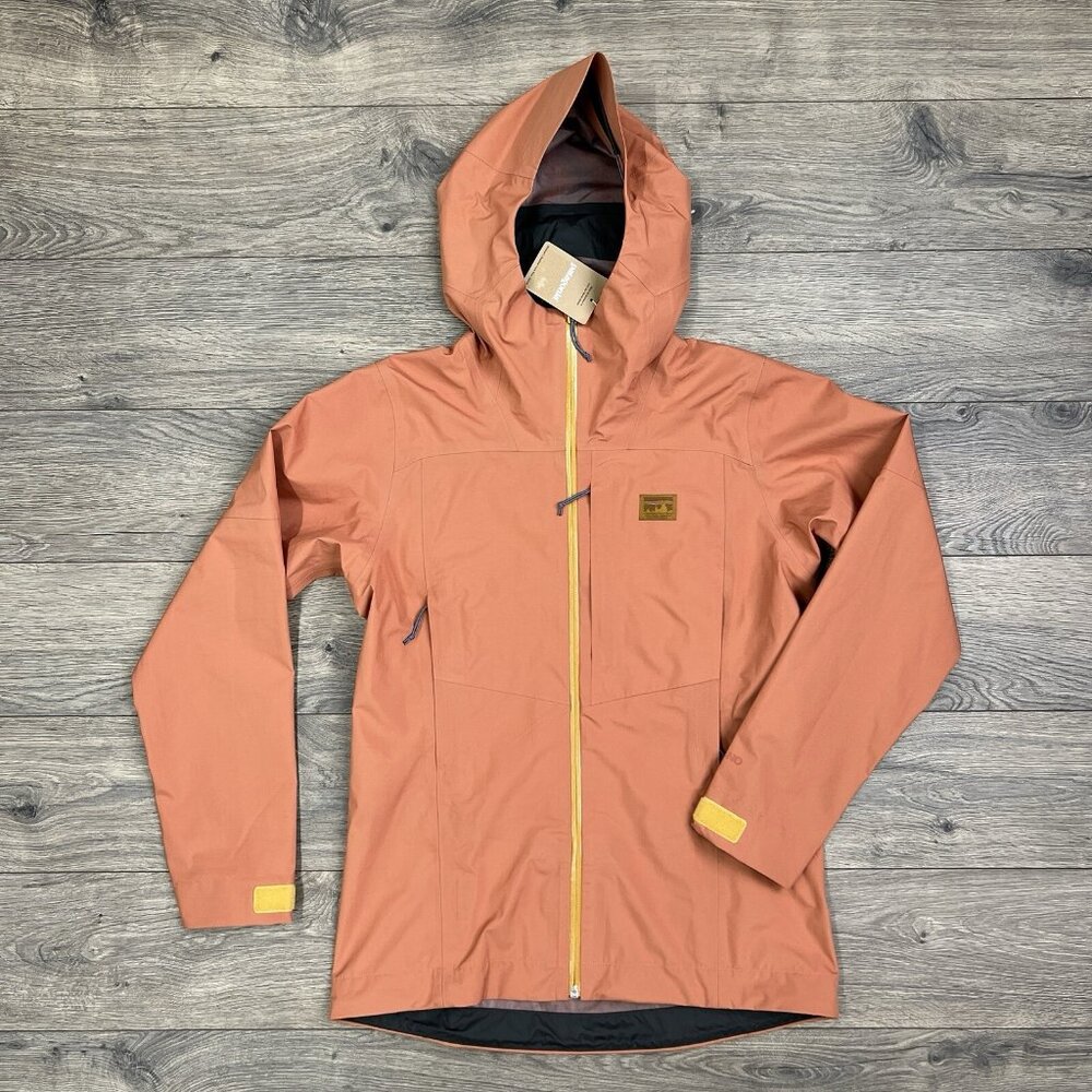 Patagonia Boulder Fork Rain Jacket Size XS Womens Sienna Clay Full Zip $229